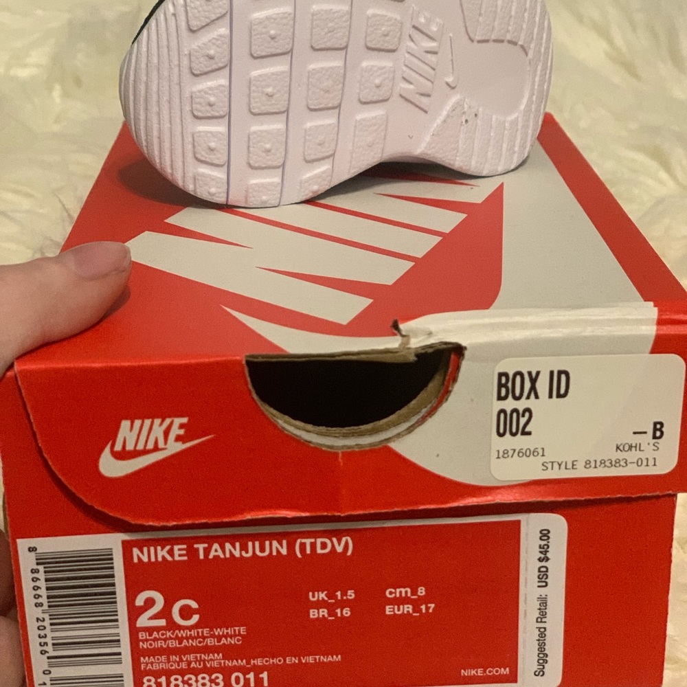 Toddler Nike Sneakers black white - Picture 6 of 7